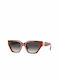 Valentino Sonnenbrillen mit Rot Rahmen und Schwarz Verlaufsfarbe Linse VA4110 5110/8G