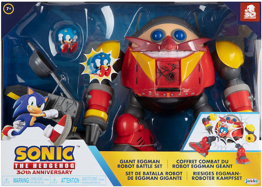 Jakks Pacific 30th Anniversary Giant Eggman Robot Battle Set Sonic για 3+ Ετών