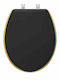 Aria Trade AT000822 Capac WC Lemn 46.5x36cm Negru