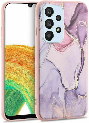 Tech-Protect Marble 2 Umschlag Rückseite Silikon Colorful Pink (Galaxy A33 5G) 824697