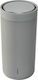 Stelton To Go Click Thermal Ποτήρι Θερμός Ανοξείδωτο 400ml Soft Light Grey