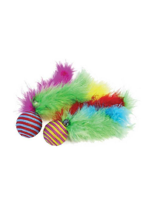 Happypet Carnival Ball Παιχνίδι Γάτας Μπάλα 4x20x4cm 2τμχ 2τμχ