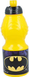 Stor Batman Kids Water Bottle 400ml Yellow Stor Batman Kids Water Bottle 400ml Yellow