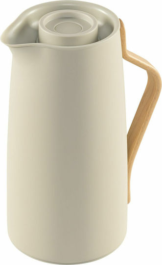 Stelton Emma Coffee Thermal Jug Thermos Stainless Steel 1.2L Beige