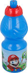 Stor Sticlă pentru Copii Super Mario Plastic Albastru 400ml