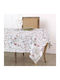 Makis Tselios Home Τραπεζομάντηλο Βαμβακερό Adreina Λευκό 160x220εκ.