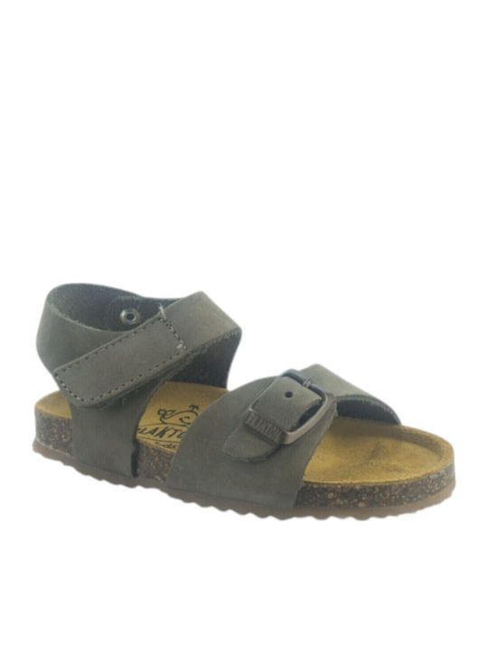 Plakton Kinder Sandalen Anatomisch Khaki