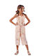 Kinder Overall Stoff Rosa