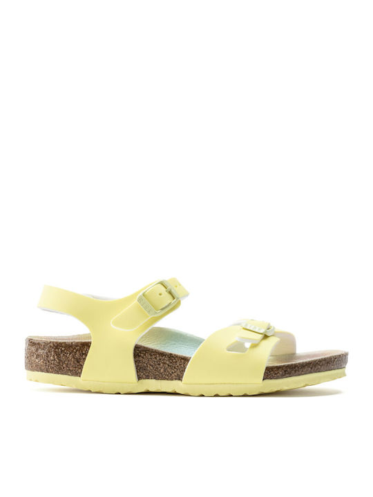 Birkenstock Παιδικά Πέδιλα Rio Ανατομικά Κίτρινα
