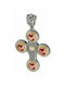 Byzantine Cross from Gold Plated Silver