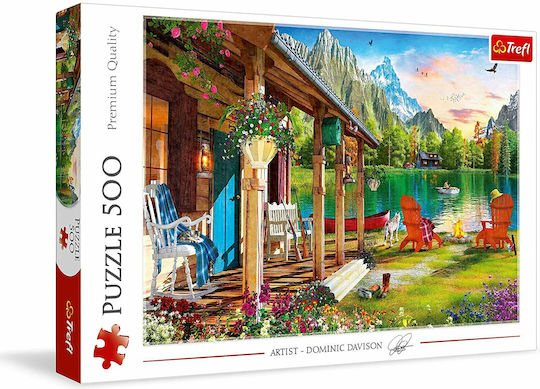 Cabin Mountains Puzzle 2D 500 Pieces