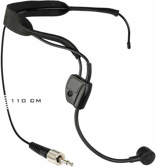 Jb Systems HF-HEADSET Fitness Electret Μικρόφωνο 3.5mm Κεφαλής B08311