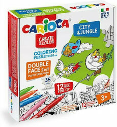 Carioca City & Jungle Painting Set Puzzle Paint...