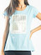 Paco & Co Women's T-shirt Light Blue