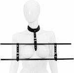 Kiotos Leather Collar & Nipple Clamps Black