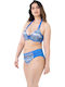 Bikini Slip Hohe Taille Blau