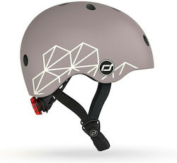 Scoot & Ride Παιδικό Κράνος για Πατίνι Καφέ