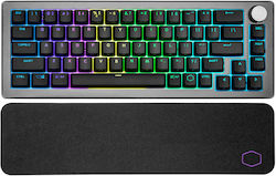 CoolerMaster CK721 Wireless Gaming Mechanical Keyboard 65% with Custom Brown Switch and RGB Lighting (English US) Space Gray