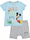 Kids' Set with Shorts Summer 2pcs Light Blue