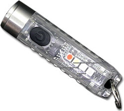 AlpinPro Rechargeable Keychain Flashlight LED Waterproof IP65 with Maximum Brightness 400lm