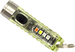 AlpinPro Rechargeable Keychain Flashlight LED Waterproof IP65 with Maximum Brightness 400lm