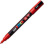 Uni-Ball PC-3M Marker Permanent 1.3mm Roșu