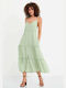 Funky Buddha Sommer Maxi Kleid Aloe Vera