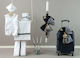 O nounos Baptism Set with Navy Theme