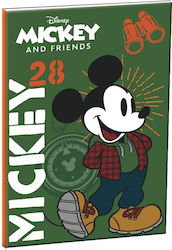 Gim Τετράδιο Ριγέ Β5 40 Φύλλων Mickey Πράσινο