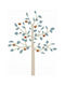 Mimi'lou Kinder Wandsticker Wand Big Apple Tree Blue