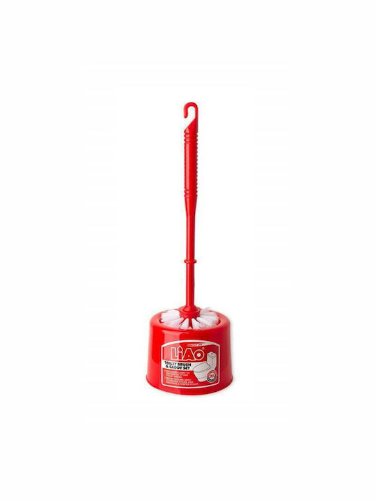 Liao D130034 Plastic Toilet Brush Red