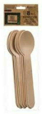Tessera Spoon Disposable Wooden (8pcs)