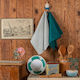 Melinen Carrot Towel from 100% Cotton Teal 45x65cm 2pcs