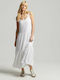 Superdry Studios Summer Maxi Dress with Ruffle White