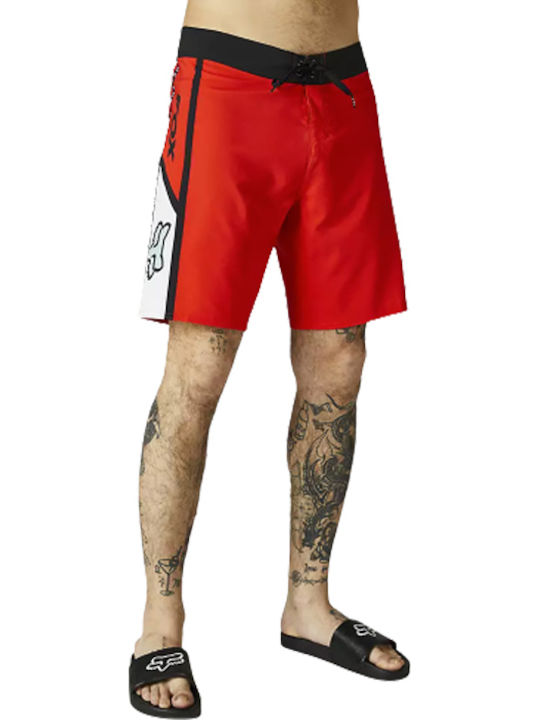 Fox Dvide Men's Swimwear Bermuda Flo Red Striped