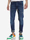 Herren Jeanshosen Elastisches Slim Fit Blau