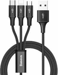 Baseus Rapid Series 3-in-1 USB to Lightning / Type-C / micro USB Cable 1.2m Baseus Rapid Series 3-in-1 USB to Lightning / Type-C / micro USB Cable 1.2m
