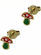 Mertzios.gr Гъби Детски Обеци Studs от Злато 14K