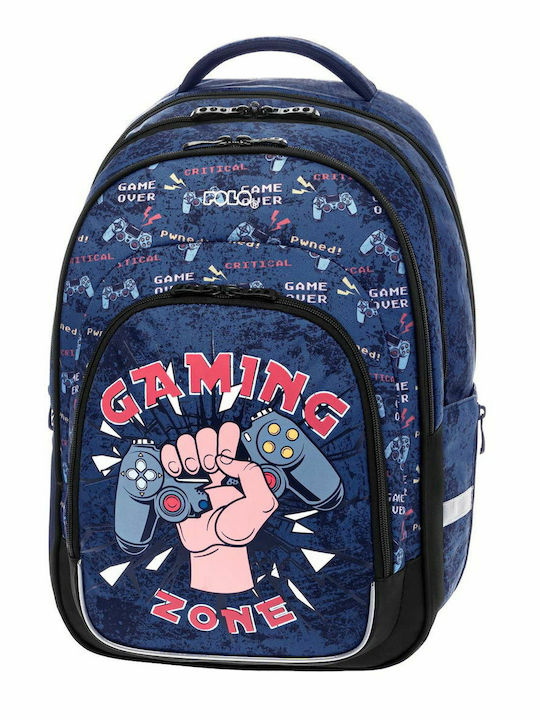 Polo Prime Gaming School Bag Backpack Elementary, Elementary in Blue color 30lt