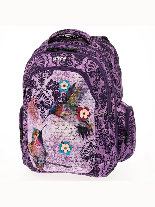 Polo Widen School Bag Backpack Elementary, Elementary in Purple color