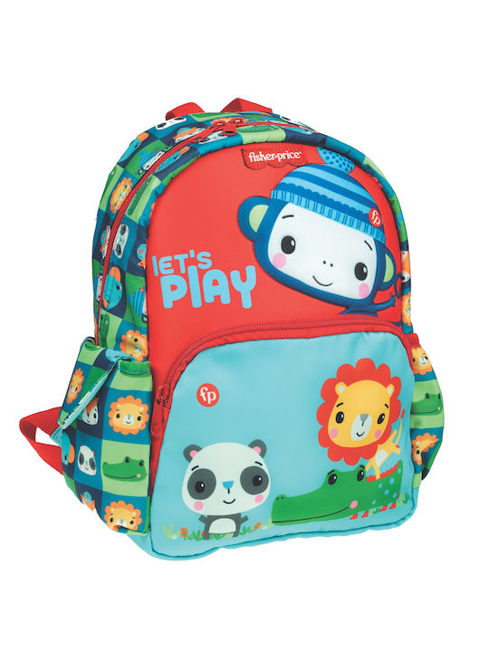 Fisher Price Mini Monkey School Bag Backpack Kindergarten in Red color