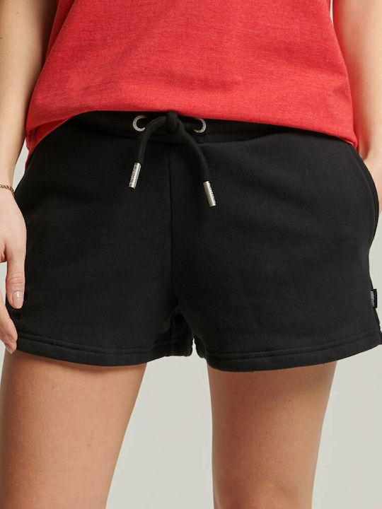 Superdry Γυναικείο Αθλητικό Σορτς Μαύρο