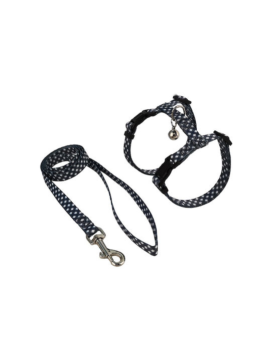 Pet Interest Plaid Σαμαράκι Γάτας με Οδηγό Medium Γκρι Pet Interest Plaid Σαμαράκι Γάτας με Οδηγό Medium Γκρι