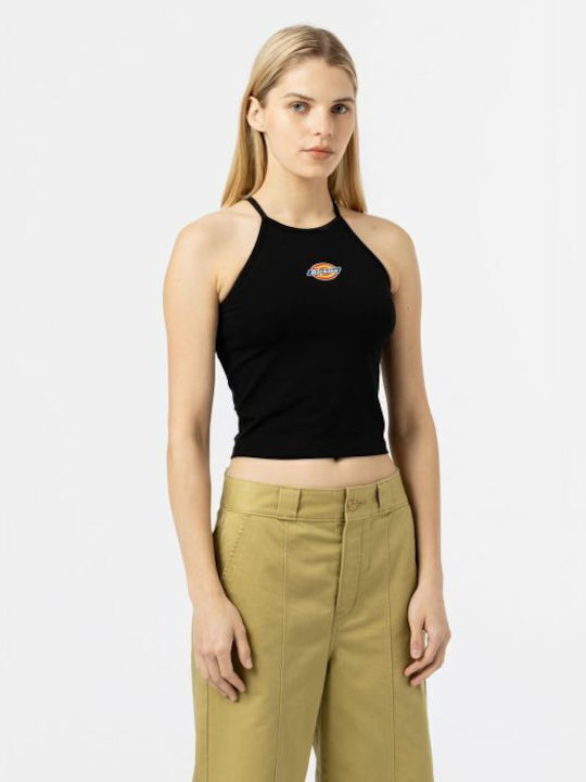 Chain Lake Women's Summer Crop Top Cotton Sleeveless Black