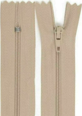 Beige Plastic Zipper Sewing Supply PZE-3-18