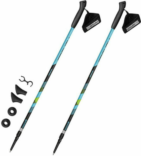 Spokey Meadow II Baston de trekking din aluminiu 2 buc Colorate
