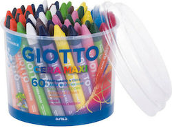 Giotto Cera Maxi Crayons Set 60 Colours