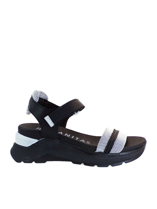HV221721 Damenplattformen Black / White