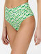 Only Bikini Slip Hohe Taille Paradise Green