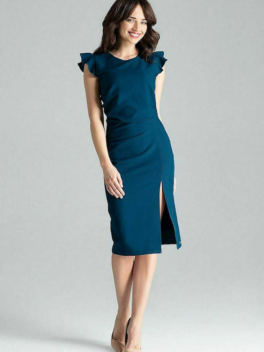 Lenitif Midi Dress Blue